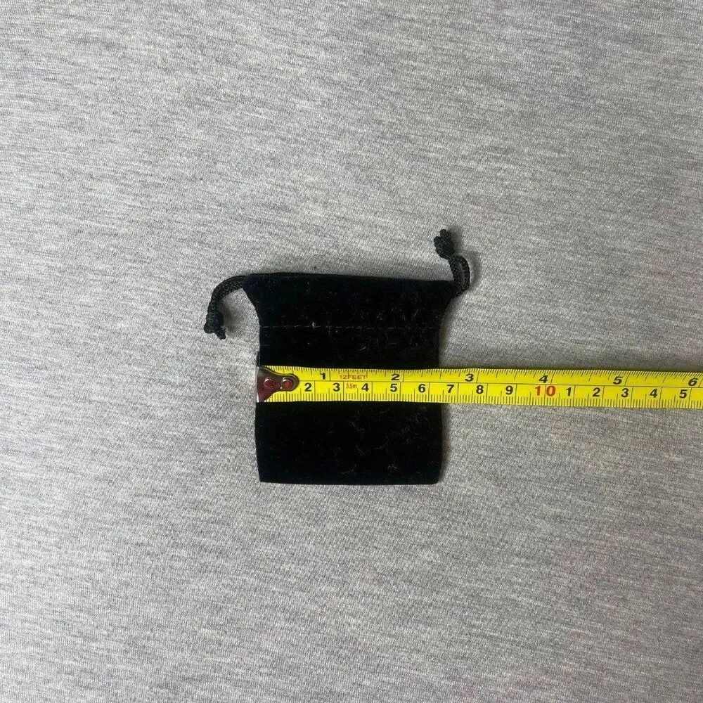 Solid Black Velour Gift Dust Bag 3” x 2.5”